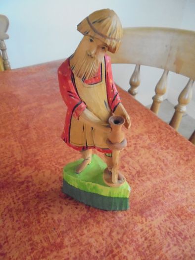 Hand Carved Figures x 2 for Sale