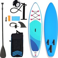 Inflatable Stand Up Paddle Board 6 Inch Thick With Lightweight Paddle For Youth And Adult 200KG Standing SUP 305/310/320x80x15CM (FREE SHIPPING)