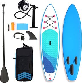 Inflatable Stand Up Paddle Board 6 Inch Thick With Lightweight Paddle For Youth And Adult 200KG Standing SUP 305/310/320x80x15CM (FREE SHIPPING)