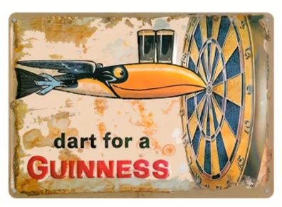 Dart For a Guinness : Metal Sign