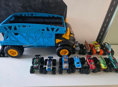 Hotwheels truck and 11 trucks included