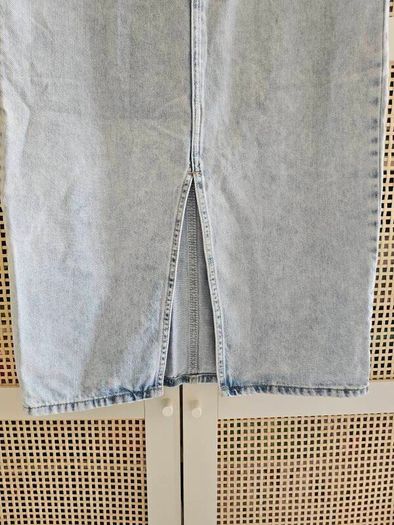Denim midi Skirt Uk10