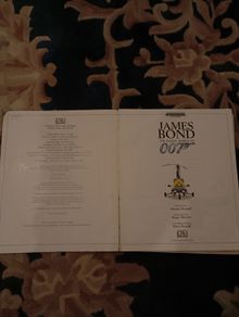 James Bond 007 large book