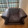 Large Grey 3-Seater Sofa & Matching Armchair Image 2