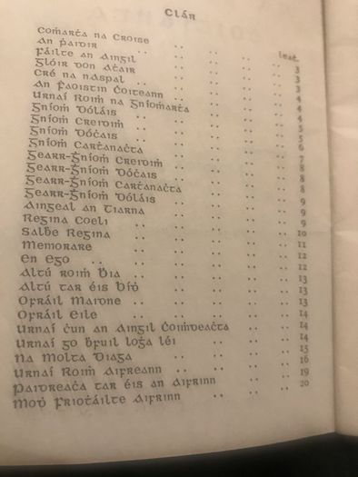 1st Edition-Na Paidreacha Coitianta (1954)
