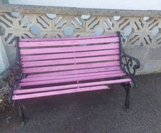 Cast iron garden bench