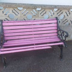 Cast iron garden bench