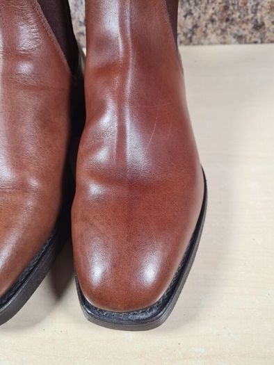 Mens Rm Williams Comfort Craftsman Chelsea Boots Dark Tan Size Uk 8 H Wide Foot