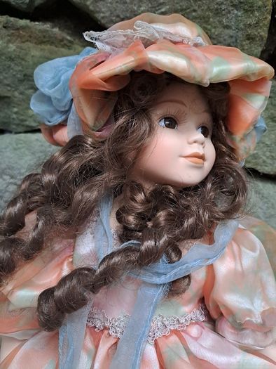 Large Vintage Porcelain Doll Vintage