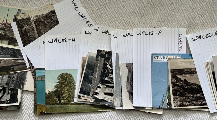 Vintage Postcards of Wales x 77. 2 FOR 1 EURO. 30 QUID THE LOT