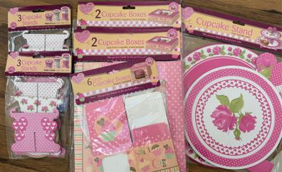 Cup cake stand and boxes