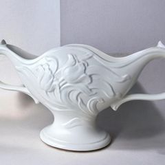 Set of 2 Vintage English Art Deco Mantle Vases Spode and Sadler