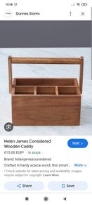 storage wooden caddy