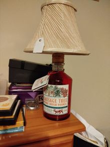 Handcrafted Sausage Tree Irish Vodka Bottle Lamp - Unique Home Decor