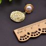 Gold plated Earrings fresh Water Pearl Ethnic Jewelry Image 2