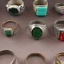 Antique Brass Rings Lot of 15 Mixed Vintage Collectible Rings Image 7