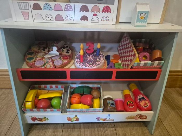 Wooden Toy Shop with Melissa and Doug Ice Cream Stand