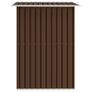 Garden Storage Shed Brown 204x132x186 cm Steel Image 5