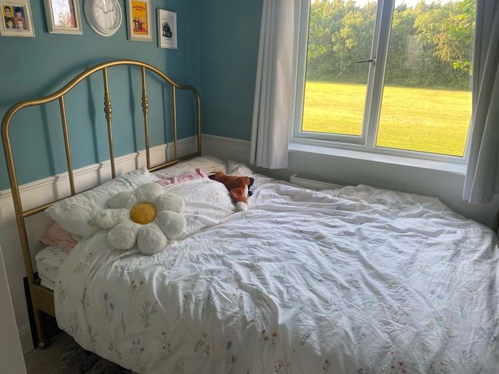 Gold Metal Bed Frame