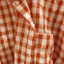 Pennies short sleeve orange check shirt Image 4
