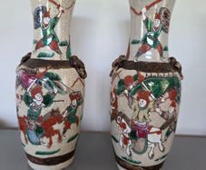 Chinese Cracle Glaze Vases