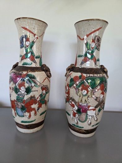 Chinese Cracle Glaze Vases