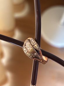 14K Gold Ring with Diamonds