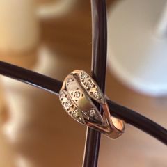 14K Gold Ring with Diamonds