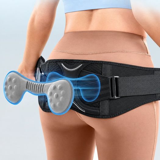 Sacroiliac Support Belt SI Joint Pain Relief Removable 3D Pressure Pad NonSlip  M