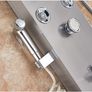 BRAND NEW LED Light Shower Faucet Bathroom Waterfall Rain Black Shower Panel In Wall Shower System with Spa Massage Sprayer and Bidet Tap Image 7