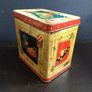 Funky Atomic Mid-Century Modern 1950's Small Tin Tea Caddy, with a Funky and Rare Graphic Design - MCM/50s Display! Props for Stage and Screen! Image 2