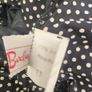 Vintage Betty Barclay Navy and cream polkadot midi dress Image 4