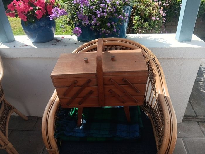 vintage sewing box