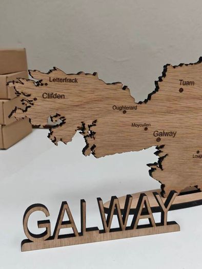 wooden map