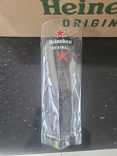 heineken star pint glasses new style