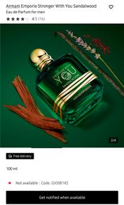 Armani Stronger With You - Sandalwood