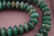 Vintage jade Tire Shape Beads Necklace