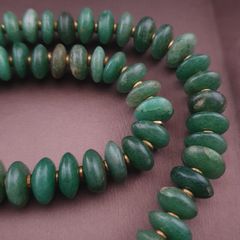 Vintage jade Tire Shape Beads Necklace