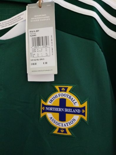 Adidas Irish Football Jersey for sale. Northern Ireland, Irish Football Association. NEW.