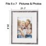 7x5'' / 13x18cm Wood Photo Frames Set of 3, Vintage Wooden Rustic Picture Frame Set with High Definition Glass Image 2
