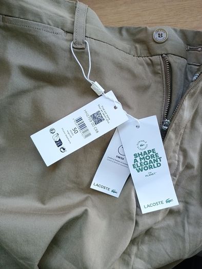 Lacoste chinos, size 50, XXL, waist 106 to 111 cm