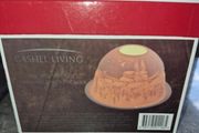 Christmas snowy village candle holder cashel living