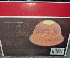 Christmas snowy village candle holder cashel living
