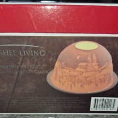 Christmas snowy village candle holder cashel living