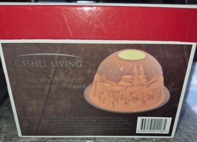Christmas snowy village candle holder cashel living