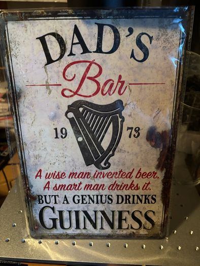 guinness metal wall signs x3