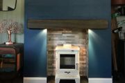 Mantlepiece with lights
