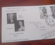 Dean Swift Tri-Centennial first day issue stamps