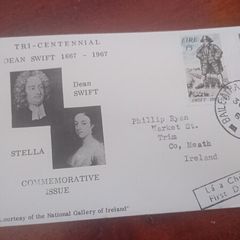 Dean Swift Tri-Centennial first day issue stamps