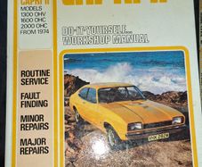2 Old Hardback Car Manuals Ford Capri II and Hillman Hunter,